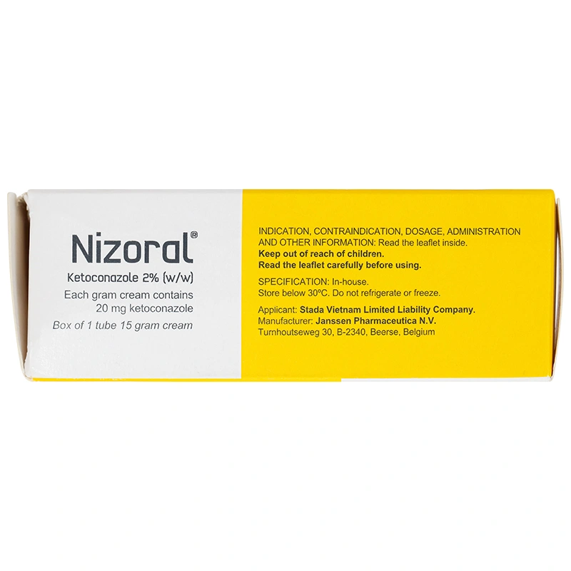 Kem bôi da Nizoral 20mg/g trị nhiễm nấm ngoài da, viêm da tiết bã tuýp 15g - 4